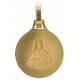 Medaille Scapulier - 12 mm - Metaal Verguld 
