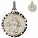 Medaille Scapulier - 14 mm - Metaal Verzilverd 