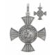 Schutskruisje - H Antonius - 30 X 30 mm - Verzilverd 