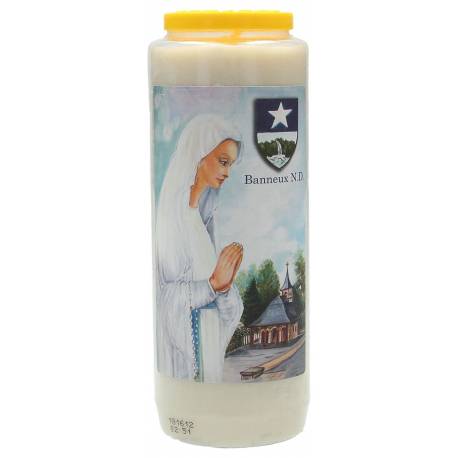 Neuvaine / blanc / Buste Banneux + Logo