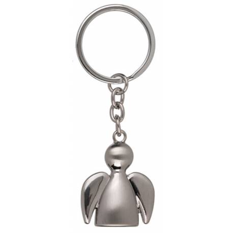 Porte-clefs Ange Gardien en métal brossé - 48 / display