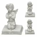 Ange à genoux sur livre - H 7.5 cm - 3 / set