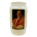 Kaars 3 Dagen / wit / Paus H Johannes XXIII 