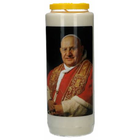 Noveenkaars / wit / Paus H Johannes XXIII 