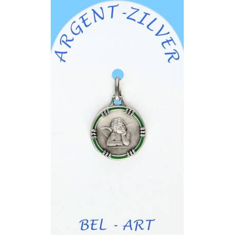 Médaille Argent - Ange - 14 mm