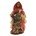 Santon Napolitain 12 Cm Fille Avec Oie