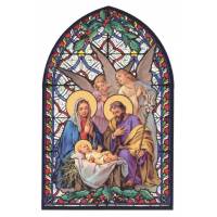 Cadre Vitrail - 8.5 X 13.5 cm - Nativité