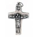 Croix 38 mm Bon Pasteur Métal argenté