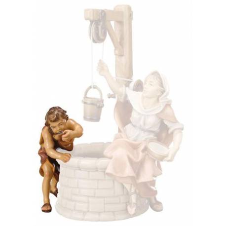 Jongen Voor Put : houtsnijwerk kerstgroep Ulrich 15 cm 