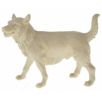 Houtsnijwerk Herdershond voor kerstfiguren van 16 cm/Natuur 