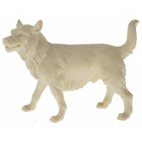 Houtsnijwerk Herdershond voor kerstfiguren van 16 cm/Natuur 