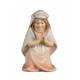 Houtsnijwerk Meisje Biddend/Geknield voor kerstfiguren van 16 cm/Gekleurd 