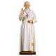Houtsnijwerk beeld Paus Franciscus 8 cm gekleurd 