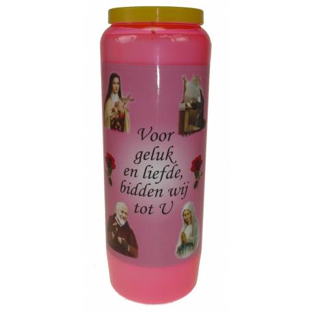 Neuvaine / rose / Voor geluk en liefde