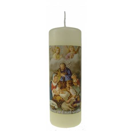 Kaars 150 X 50 mm - Kerstmis 