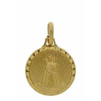 Medaille OLV met Kind - 14 mm - Metaal Verguld 