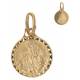 Medaille Scapulier - 12 mm - Metaal Verguld 