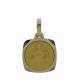 Medaille Scapulier - 12 x 12 mm - Metaal Verguld 