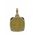 Medaille Scapulier - 12 x 12 mm - Metaal Verguld 