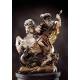 Houtsnijwerk St Joris Te Paard 25 Cm/Gekleurd 