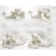 Engel liggend + diertje - 9.5 X H 4.5 cm - 4 / set 