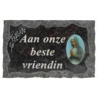 Grafplaat 9X14 Aan Onze Beste Vriendin 