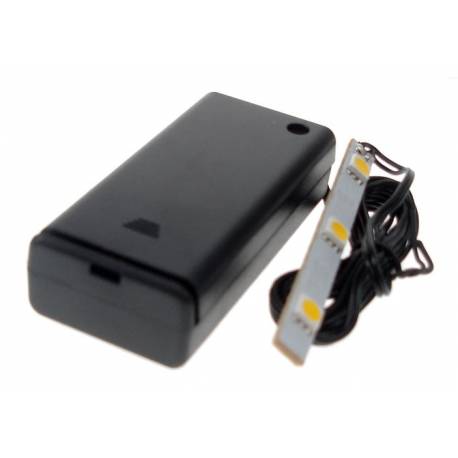 Latte 7 Cm + 3 Led Avec Batteries Cable 15 Cm