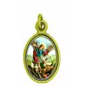 Medaille 15 mm Ov H Michael Met verguld 