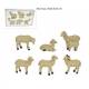 Sachet 6 Moutons Pour Figures De 15 Cm
