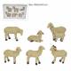 Set Met 6 Schapen Voor Figuren 20 Cm 