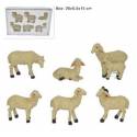 Set Met 6 Schapen Voor Figuren 20 Cm 