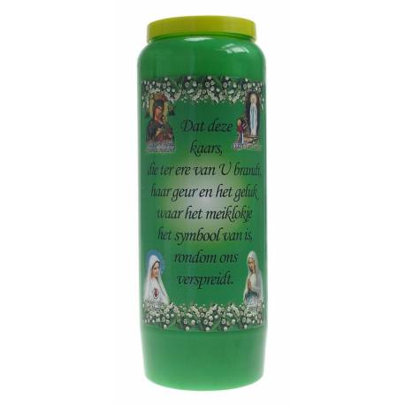 Neuvaine / vert / parfum de muguet / texte NL "geluk"