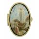 Pillendoosje - Verschijning Lourdes - Mozaiek - Ov52x36 mm 