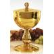 Ciborie H 21 Cm Verguld 