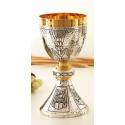 Calice H 20 Cm Doré/Argenté 4 Évangélistes