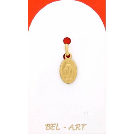 Medaille Goud 9K - Wonderbare - 11 mm 