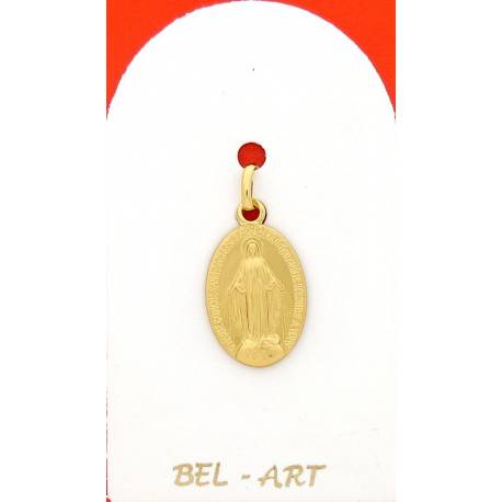 Médaille Or 9 Crts - Miraculeuse - 17 mm