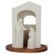 Kerstgroep modern in keramiek 25.5 cm 