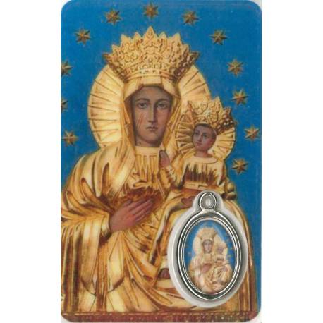 Carte-Méd-Prière - Vierge de Czestochowa - FR