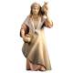 Houtsnijwerk Herderin Met Kruik voor kerstfiguren van 16 cm/Gekleurd 