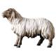 Mouton blanc à tête noire : crèche de Noël en bois Ulrich 15 cm