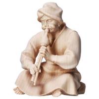 Berger Assis Avec Flute 16 Cm Naturel