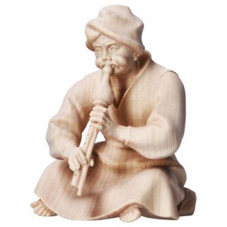 Berger Assis Avec Flute 16 Cm Naturel