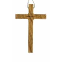 Croix s/cordon - 78 x 48 mm - Bois d'olivier