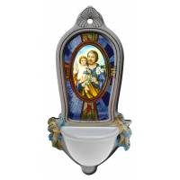 Bénitier - St Joseph - Porcelaine