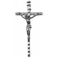 Croix Murale - 11 cm - Métal Nickelé