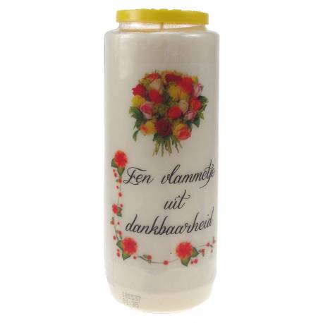 Neuvaine / blanc / Een vlammetje uit dankbaarheid