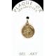 Medaille plaqué-goud - Scapulier - 14 mm 
