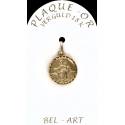 Medaille plaqué-goud - Scapulier - 14 mm 