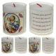Set de 4 bougies - St Joseph - texte 5 langues